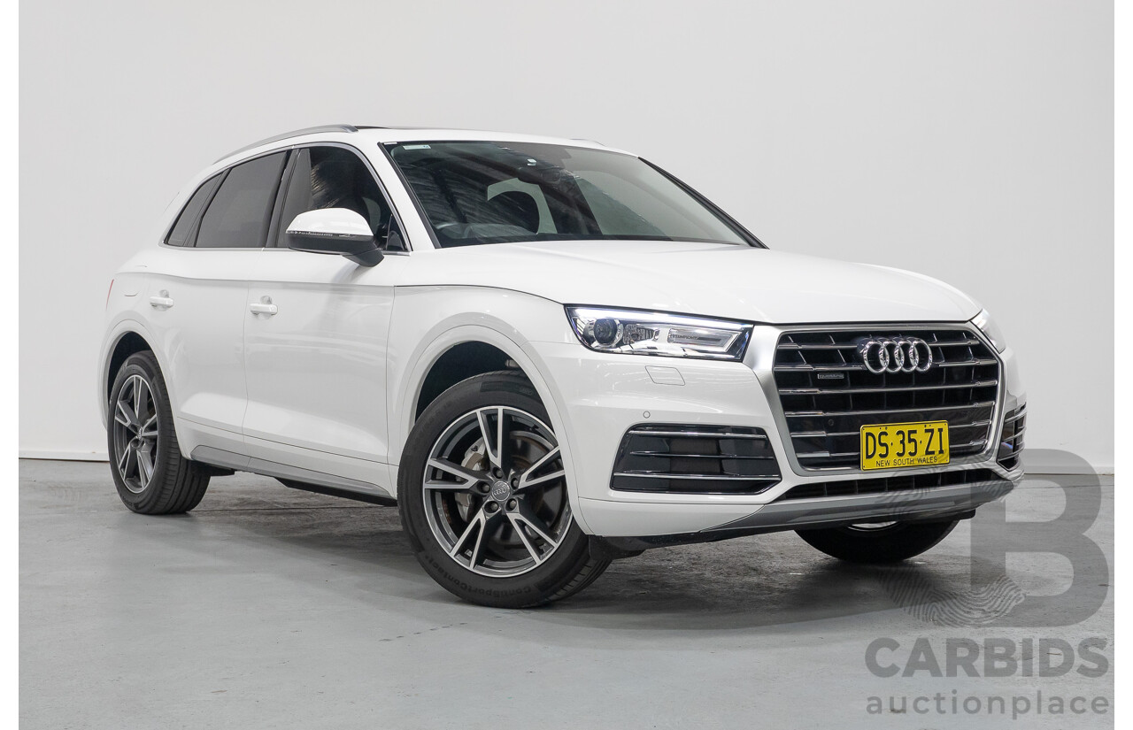 8/2019 Audi Q5 45 TFSI Quattro Design (AWD) FY MY19 4d Wagon Ibis White Turbo 2.0L