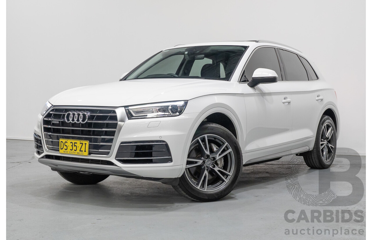8/2019 Audi Q5 45 TFSI Quattro Design (AWD) FY MY19 4d Wagon Ibis White Turbo 2.0L