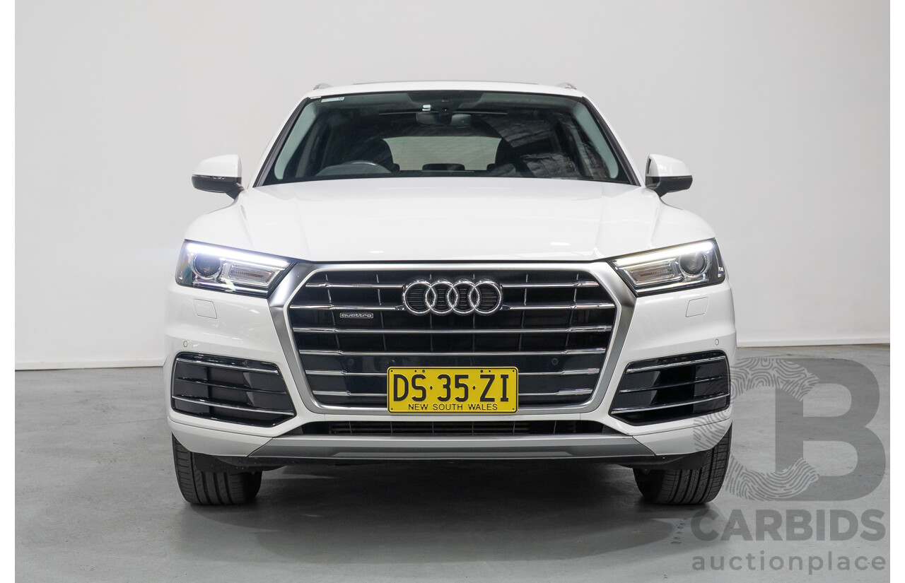 8/2019 Audi Q5 45 TFSI Quattro Design (AWD) FY MY19 4d Wagon Ibis White Turbo 2.0L
