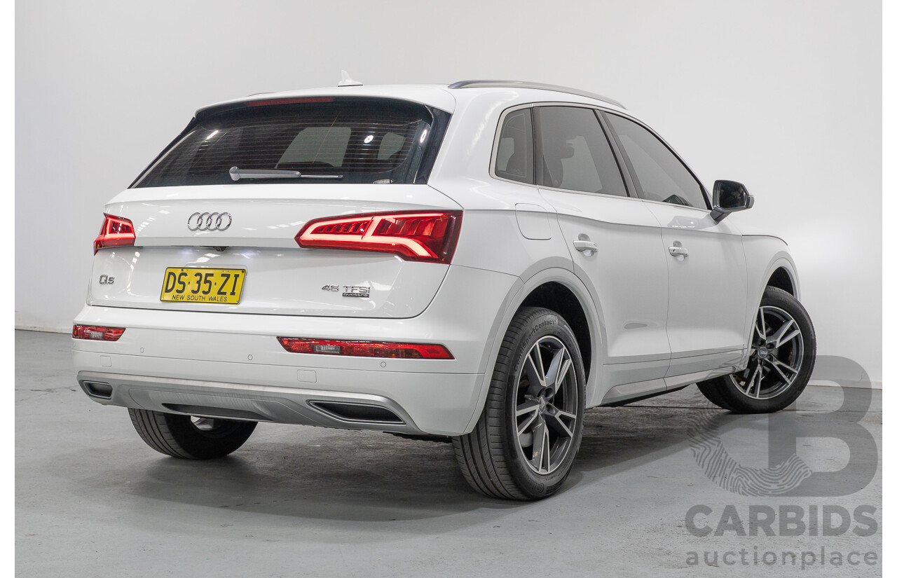 8/2019 Audi Q5 45 TFSI Quattro Design (AWD) FY MY19 4d Wagon Ibis White Turbo 2.0L