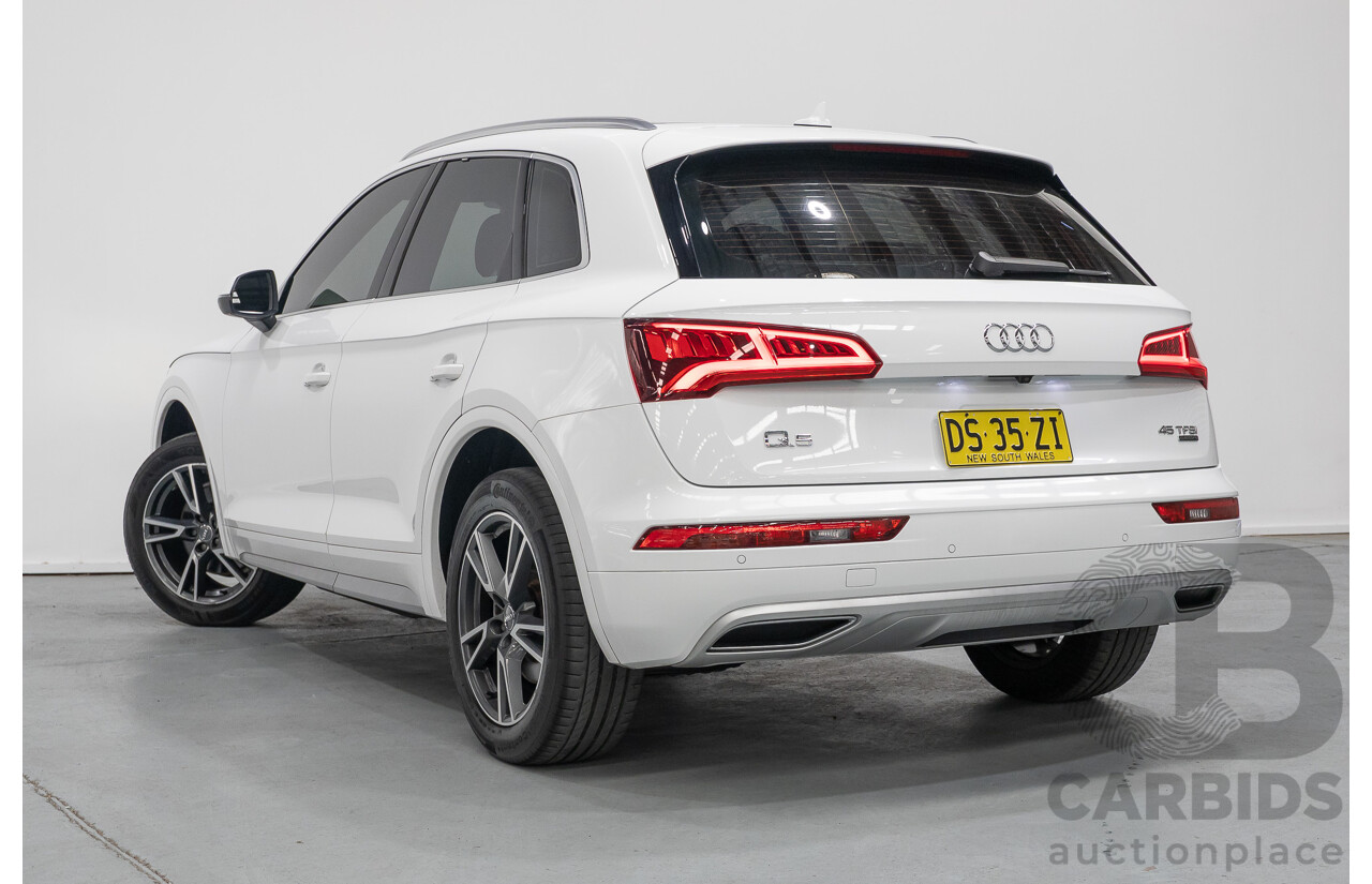 8/2019 Audi Q5 45 TFSI Quattro Design (AWD) FY MY19 4d Wagon Ibis White Turbo 2.0L