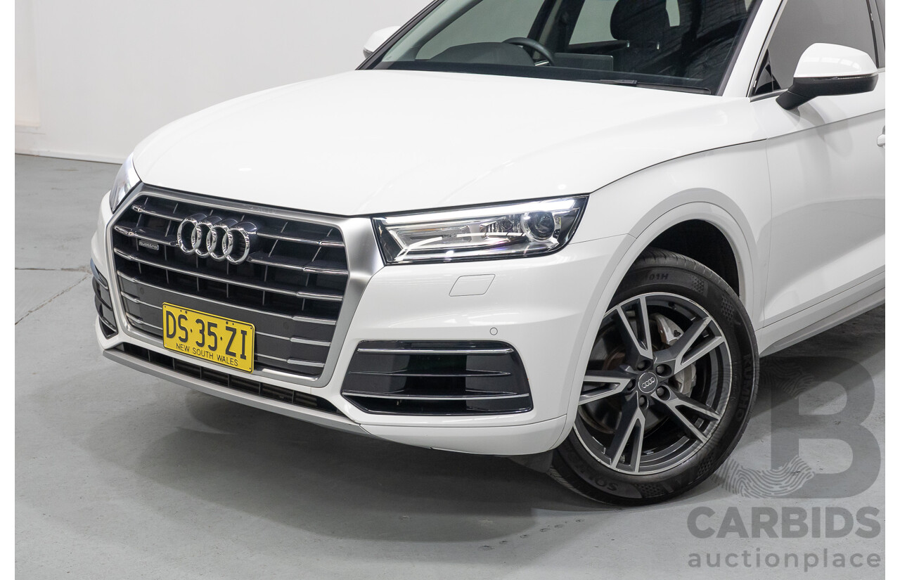 8/2019 Audi Q5 45 TFSI Quattro Design (AWD) FY MY19 4d Wagon Ibis White Turbo 2.0L