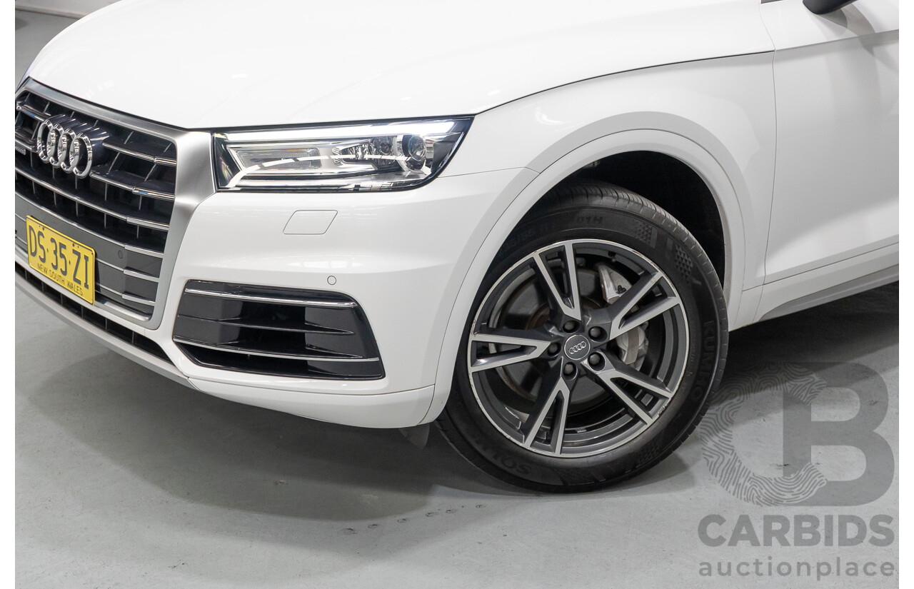 8/2019 Audi Q5 45 TFSI Quattro Design (AWD) FY MY19 4d Wagon Ibis White Turbo 2.0L