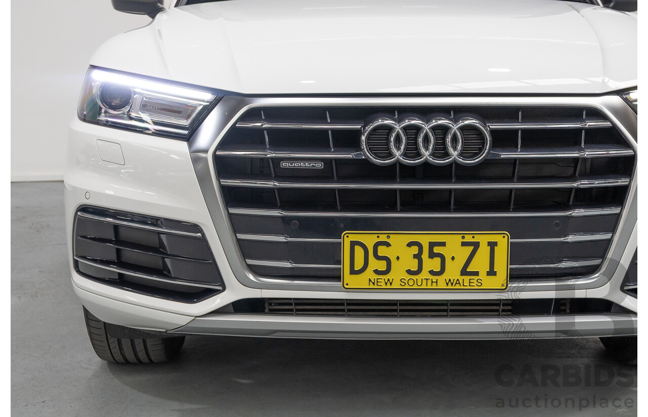 8/2019 Audi Q5 45 TFSI Quattro Design (AWD) FY MY19 4d Wagon Ibis White Turbo 2.0L