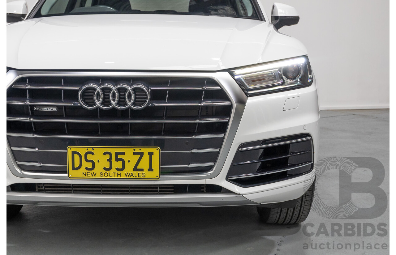 8/2019 Audi Q5 45 TFSI Quattro Design (AWD) FY MY19 4d Wagon Ibis White Turbo 2.0L