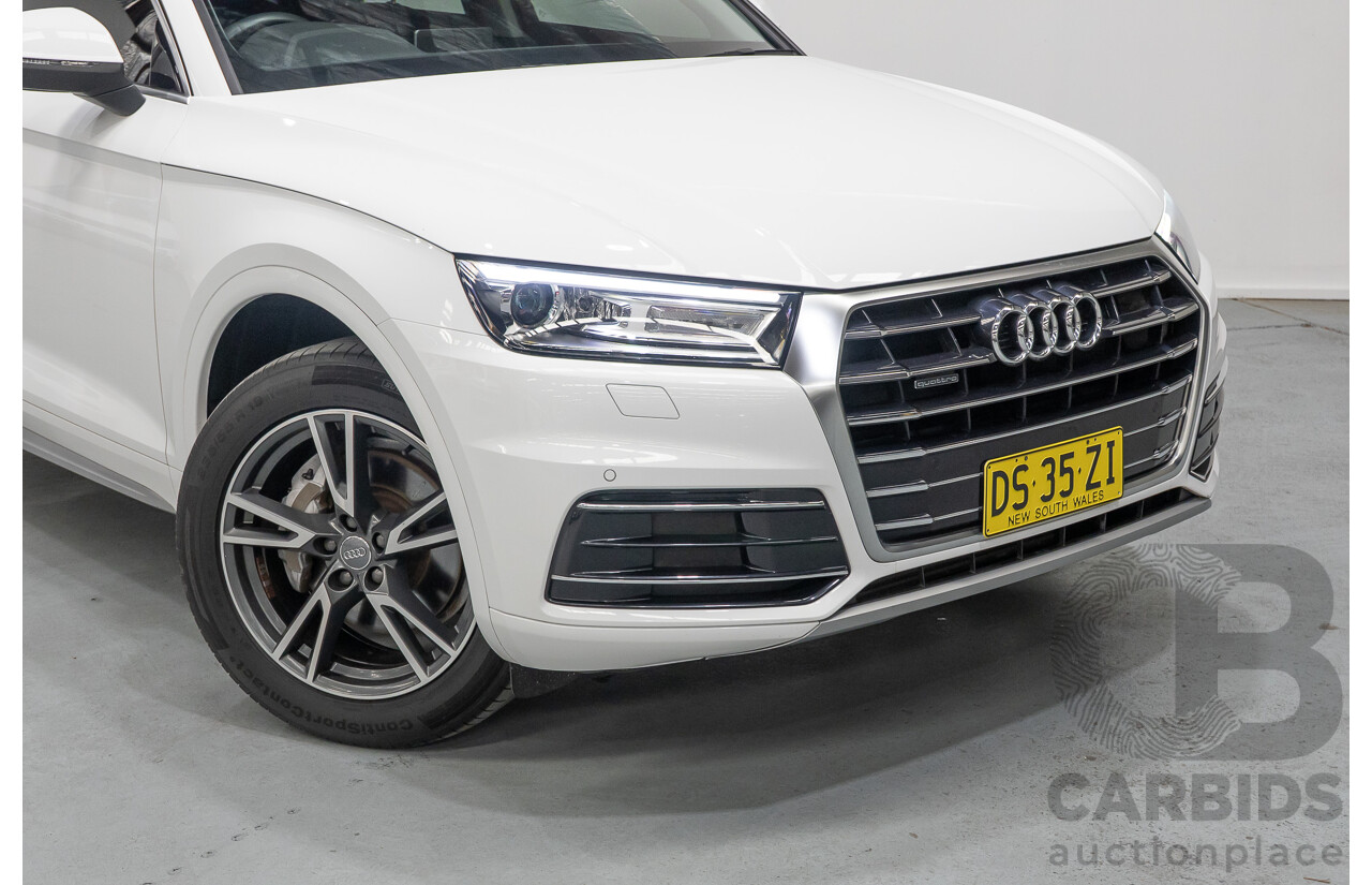 8/2019 Audi Q5 45 TFSI Quattro Design (AWD) FY MY19 4d Wagon Ibis White Turbo 2.0L