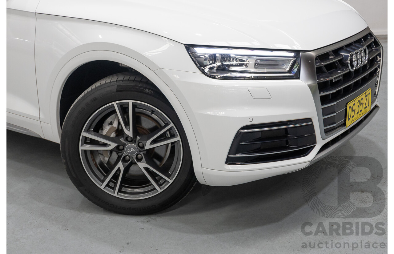 8/2019 Audi Q5 45 TFSI Quattro Design (AWD) FY MY19 4d Wagon Ibis White Turbo 2.0L