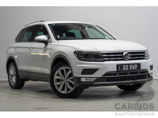 07/2017 Volkswagen Tiguan 162 TSI Highline (AWD) 5NA 4d Wagon Pure White Turbo 2.0L