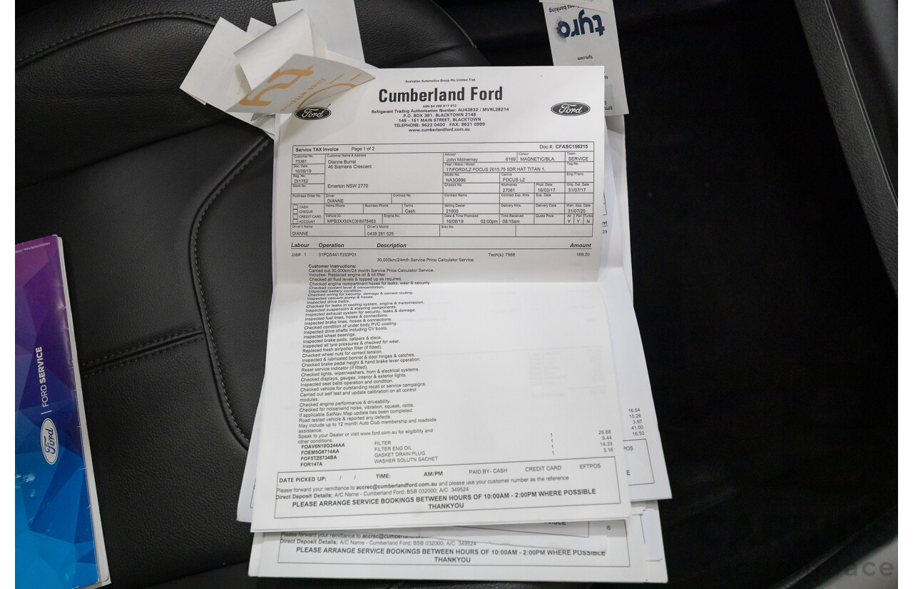 4/2017 Ford Focus Titanium LZ 5d Hatchback Magnetic Grey Turbo 1.5L
