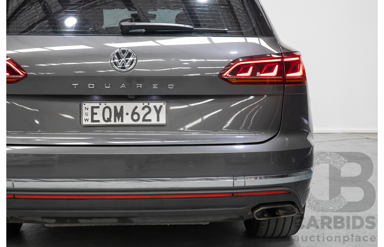 12/2019 Volkswagen Touareg 190TDI Premium (AWD) MY20 4d Wagon Silicon Gray Metallic Turbo Diesel V6 3.0L
