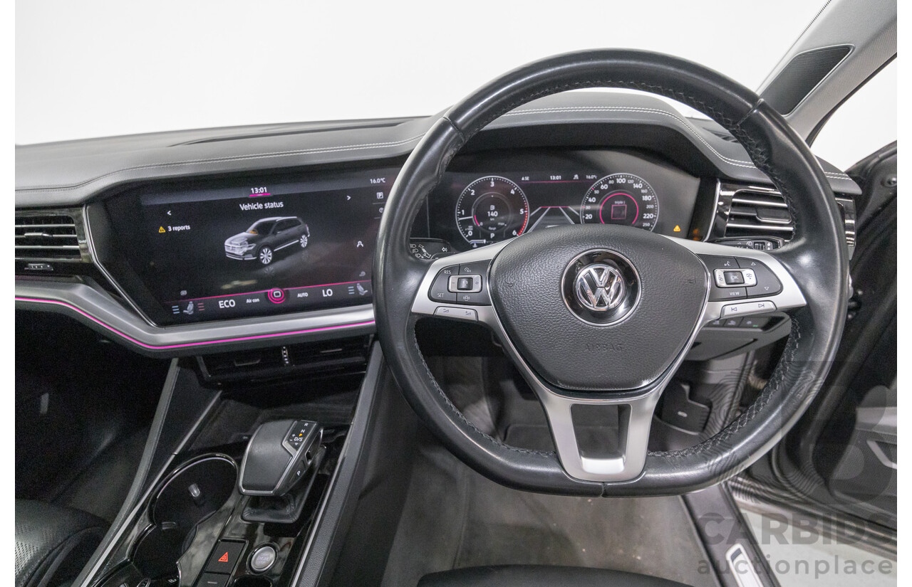 12/2019 Volkswagen Touareg 190TDI Premium (AWD) MY20 4d Wagon Silicon Gray Metallic Turbo Diesel V6 3.0L