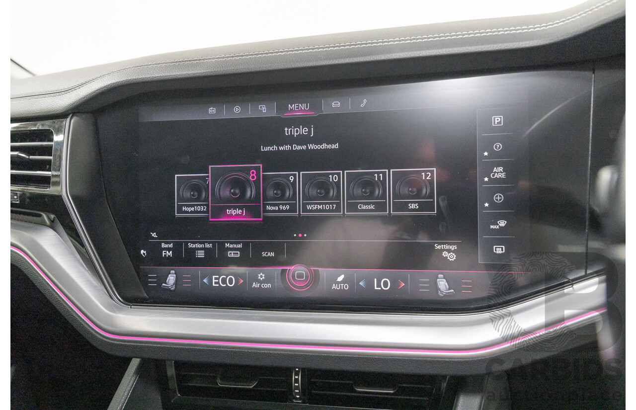 12/2019 Volkswagen Touareg 190TDI Premium (AWD) MY20 4d Wagon Silicon Gray Metallic Turbo Diesel V6 3.0L