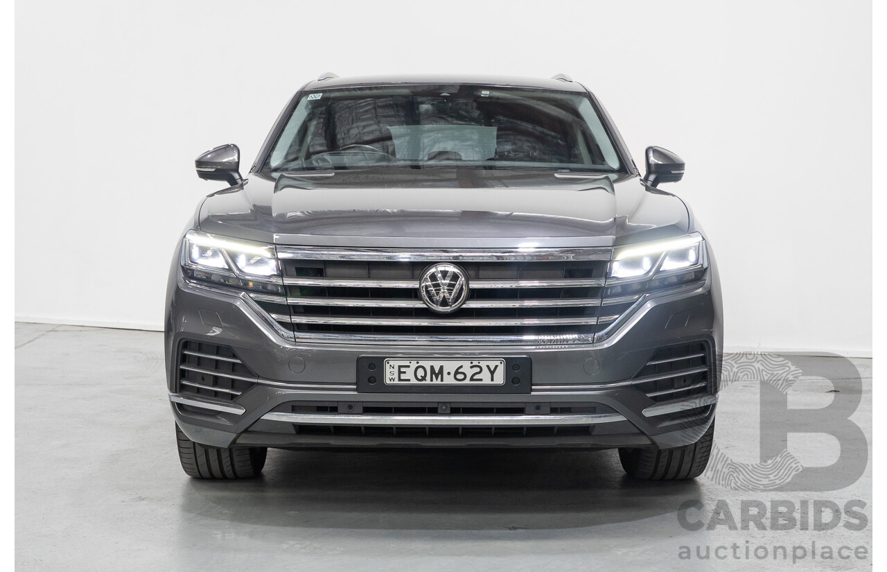 12/2019 Volkswagen Touareg 190TDI Premium (AWD) MY20 4d Wagon Silicon Gray Metallic Turbo Diesel V6 3.0L