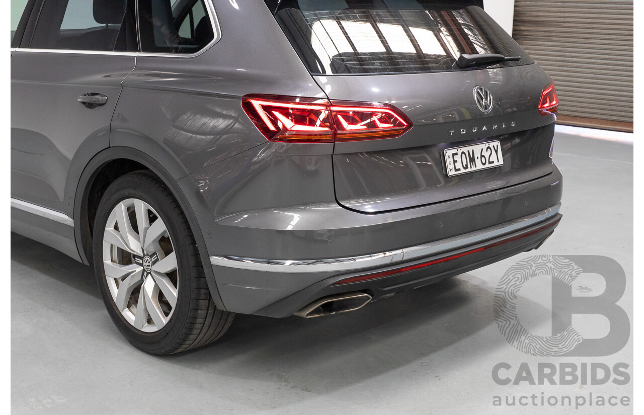 12/2019 Volkswagen Touareg 190TDI Premium (AWD) MY20 4d Wagon Silicon Gray Metallic Turbo Diesel V6 3.0L