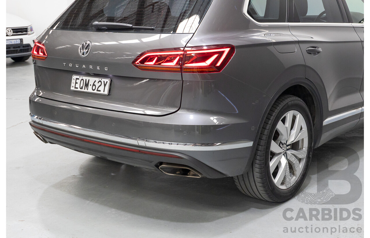 12/2019 Volkswagen Touareg 190TDI Premium (AWD) MY20 4d Wagon Silicon Gray Metallic Turbo Diesel V6 3.0L
