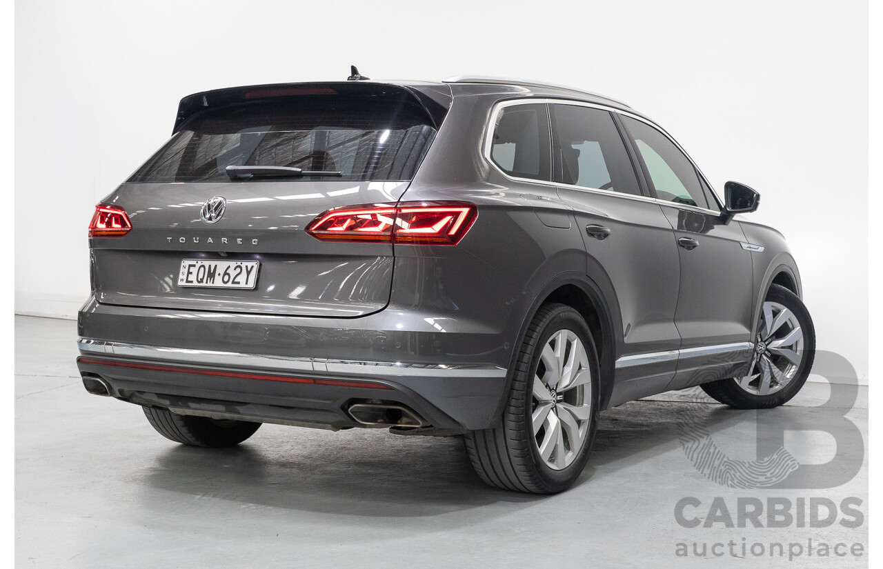 12/2019 Volkswagen Touareg 190TDI Premium (AWD) MY20 4d Wagon Silicon Gray Metallic Turbo Diesel V6 3.0L