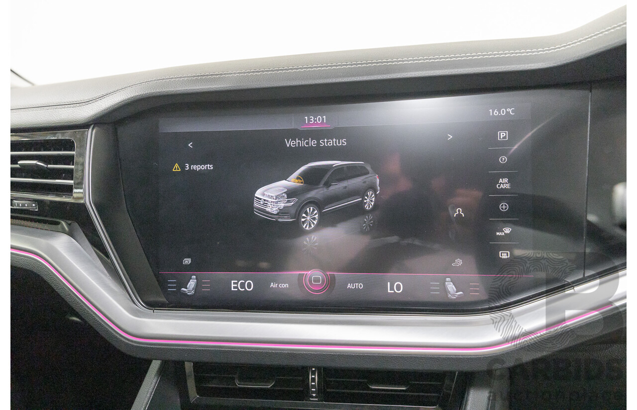 12/2019 Volkswagen Touareg 190TDI Premium (AWD) MY20 4d Wagon Silicon Gray Metallic Turbo Diesel V6 3.0L