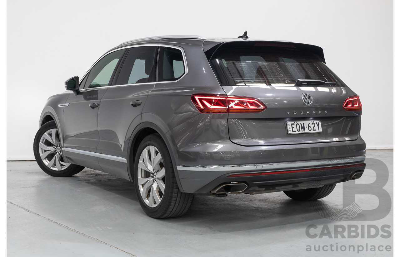 12/2019 Volkswagen Touareg 190TDI Premium (AWD) MY20 4d Wagon Silicon Gray Metallic Turbo Diesel V6 3.0L
