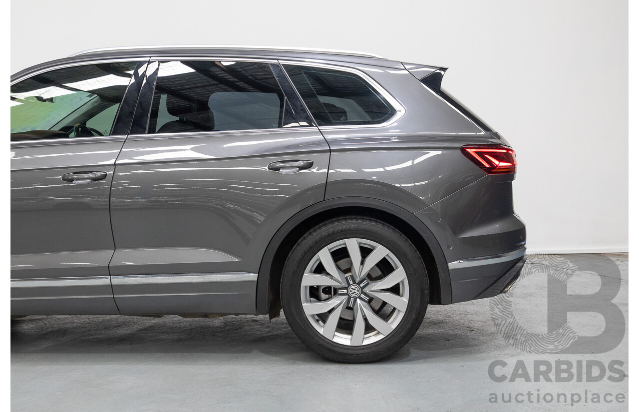 12/2019 Volkswagen Touareg 190TDI Premium (AWD) MY20 4d Wagon Silicon Gray Metallic Turbo Diesel V6 3.0L
