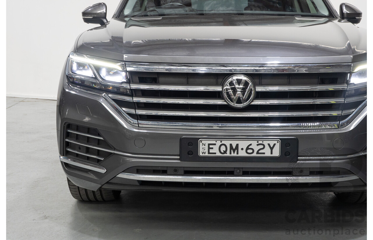12/2019 Volkswagen Touareg 190TDI Premium (AWD) MY20 4d Wagon Silicon Gray Metallic Turbo Diesel V6 3.0L