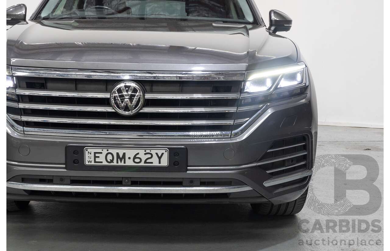 12/2019 Volkswagen Touareg 190TDI Premium (AWD) MY20 4d Wagon Silicon Gray Metallic Turbo Diesel V6 3.0L