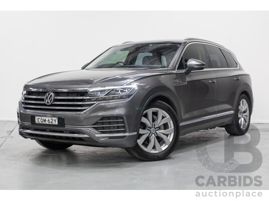 12/2019 Volkswagen Touareg 190TDI Premium (AWD) MY20 4d Wagon Silicon Gray Metallic Turbo Diesel V6 3.0L