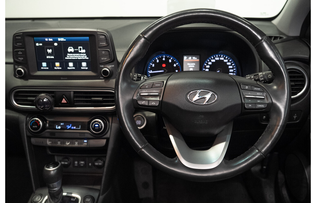 02/2018 Hyundai Kona Highlander (AWD) OS 4d Wagon Ceramic Blue 1.6L