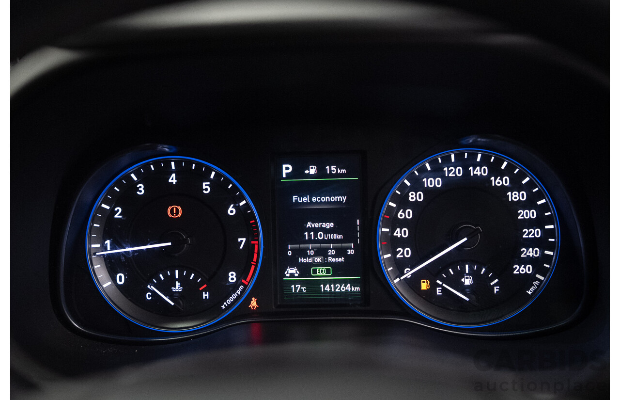02/2018 Hyundai Kona Highlander (AWD) OS 4d Wagon Ceramic Blue 1.6L