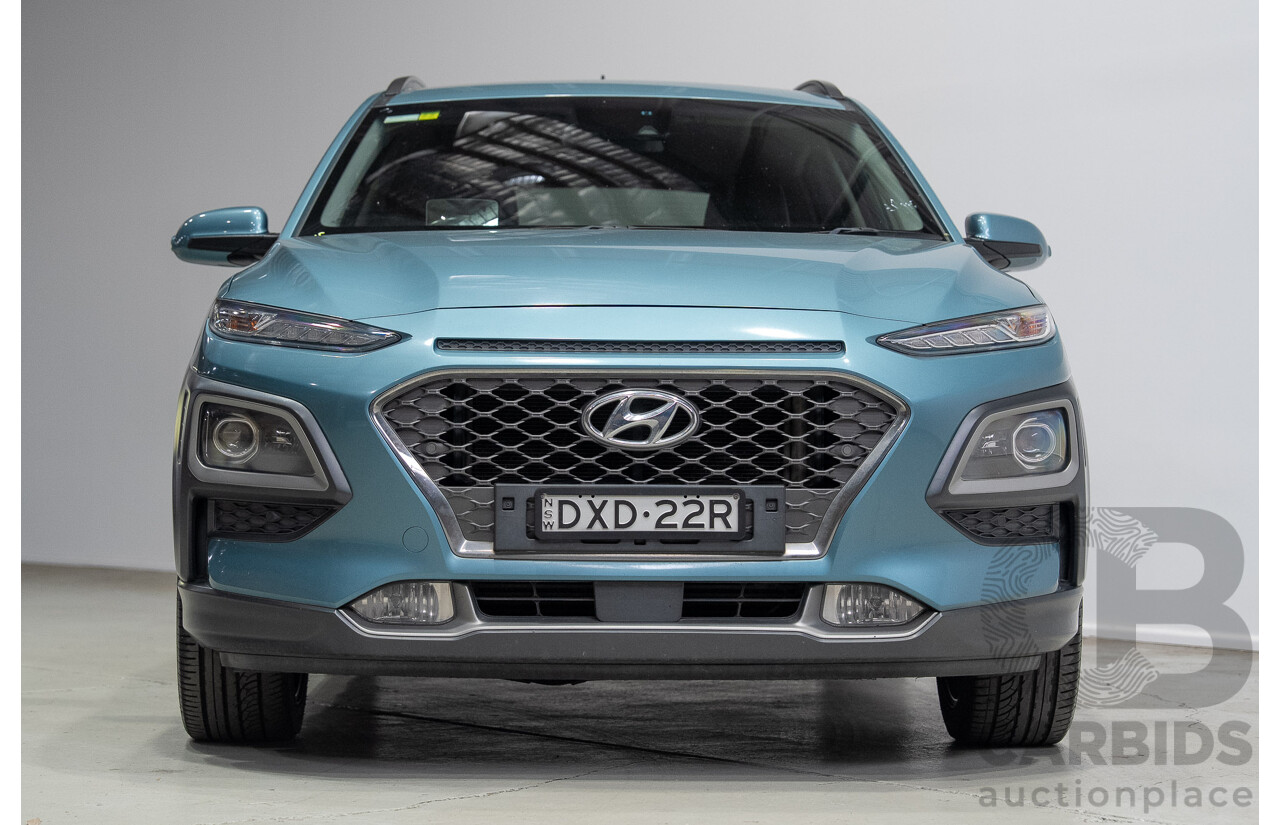 02/2018 Hyundai Kona Highlander (AWD) OS 4d Wagon Ceramic Blue 1.6L
