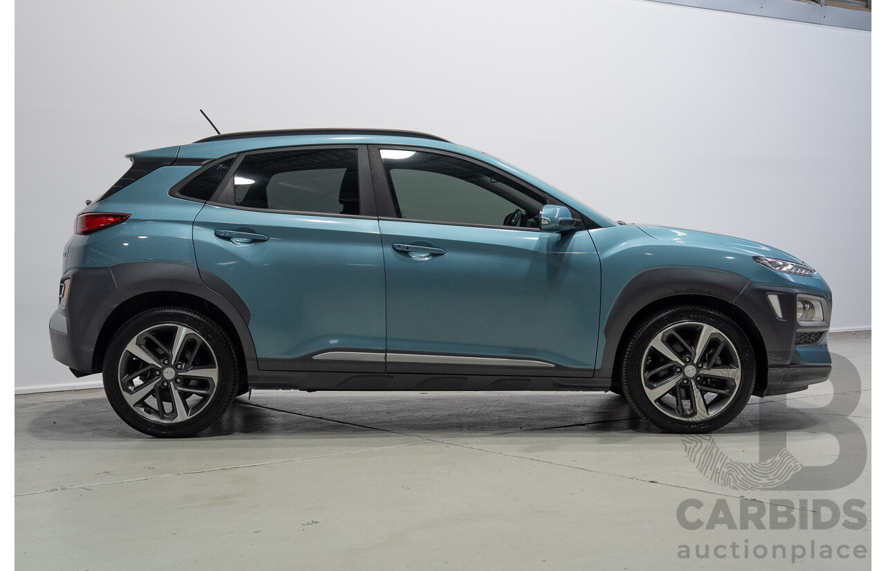 02/2018 Hyundai Kona Highlander (AWD) OS 4d Wagon Ceramic Blue 1.6L