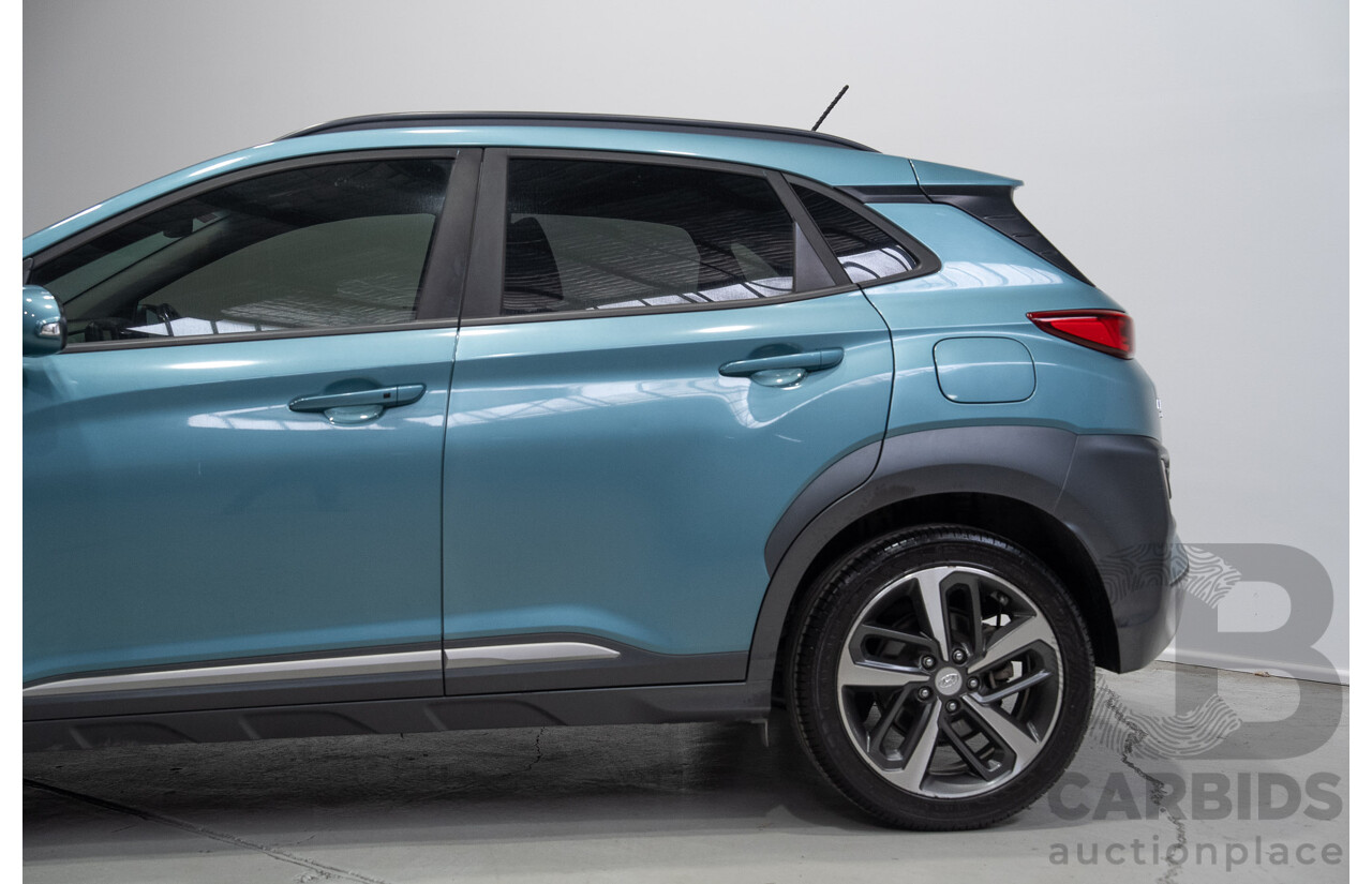 02/2018 Hyundai Kona Highlander (AWD) OS 4d Wagon Ceramic Blue 1.6L