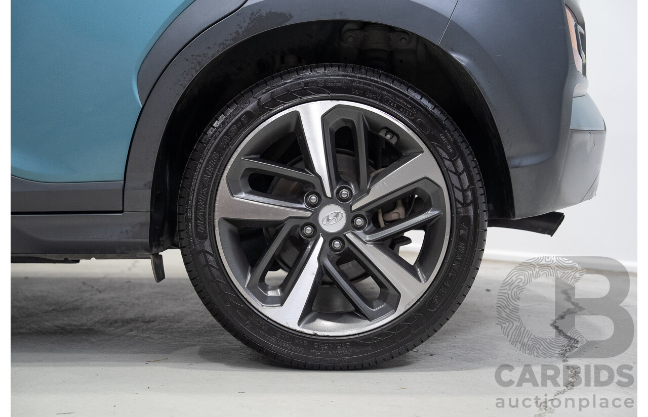 02/2018 Hyundai Kona Highlander (AWD) OS 4d Wagon Ceramic Blue 1.6L