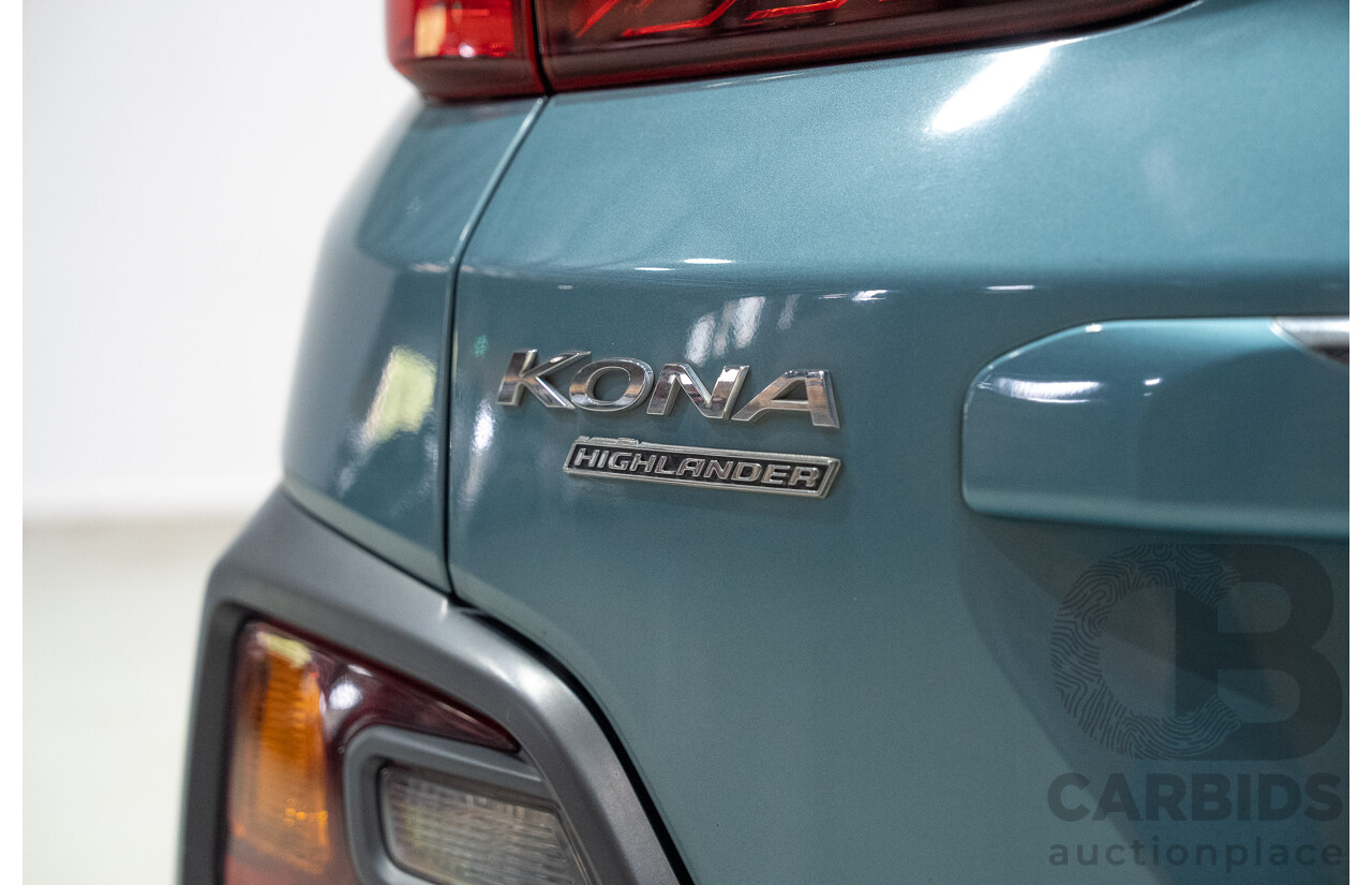 02/2018 Hyundai Kona Highlander (AWD) OS 4d Wagon Ceramic Blue 1.6L