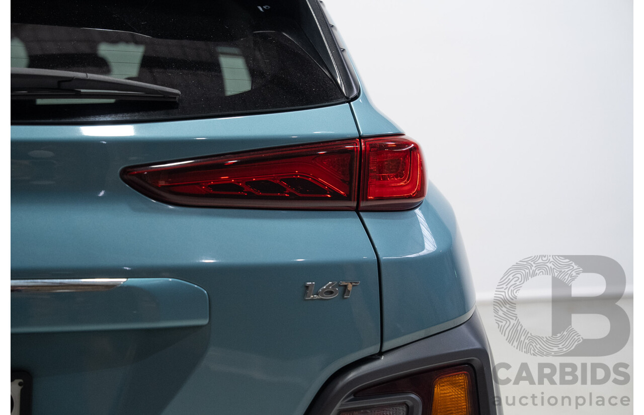 02/2018 Hyundai Kona Highlander (AWD) OS 4d Wagon Ceramic Blue 1.6L