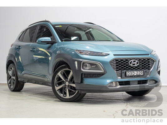 02/2018 Hyundai Kona Highlander (AWD) OS 4d Wagon Ceramic Blue 1.6L