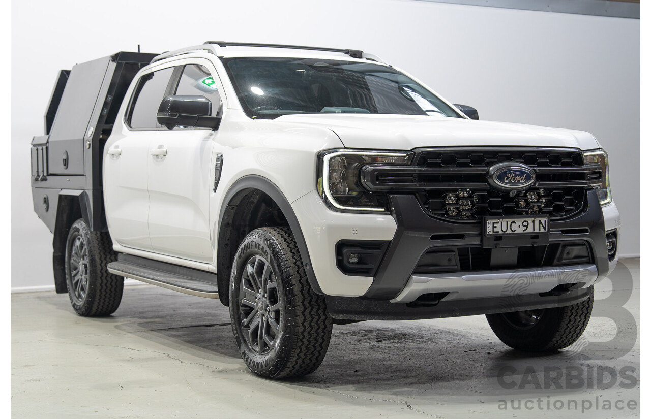 07/2022 Ford Ranger Wildtrak (4x4) PY Next Gen MY22 4d Dual Cab Arctic White Twin Turbo Diesel 2.0L