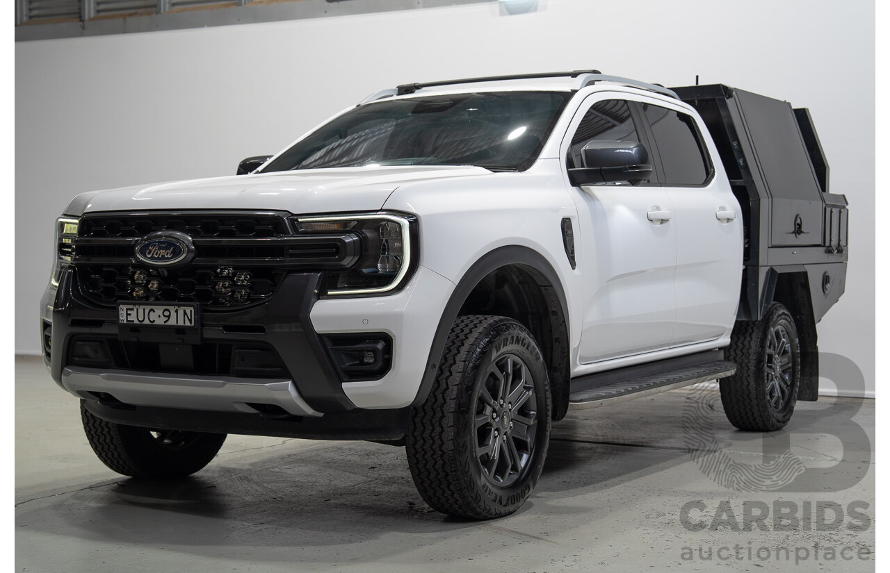 07/2022 Ford Ranger Wildtrak (4x4) PY Next Gen MY22 4d Dual Cab Arctic White Twin Turbo Diesel 2.0L