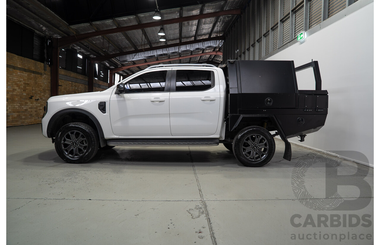 07/2022 Ford Ranger Wildtrak (4x4) PY Next Gen MY22 4d Dual Cab Arctic White Twin Turbo Diesel 2.0L