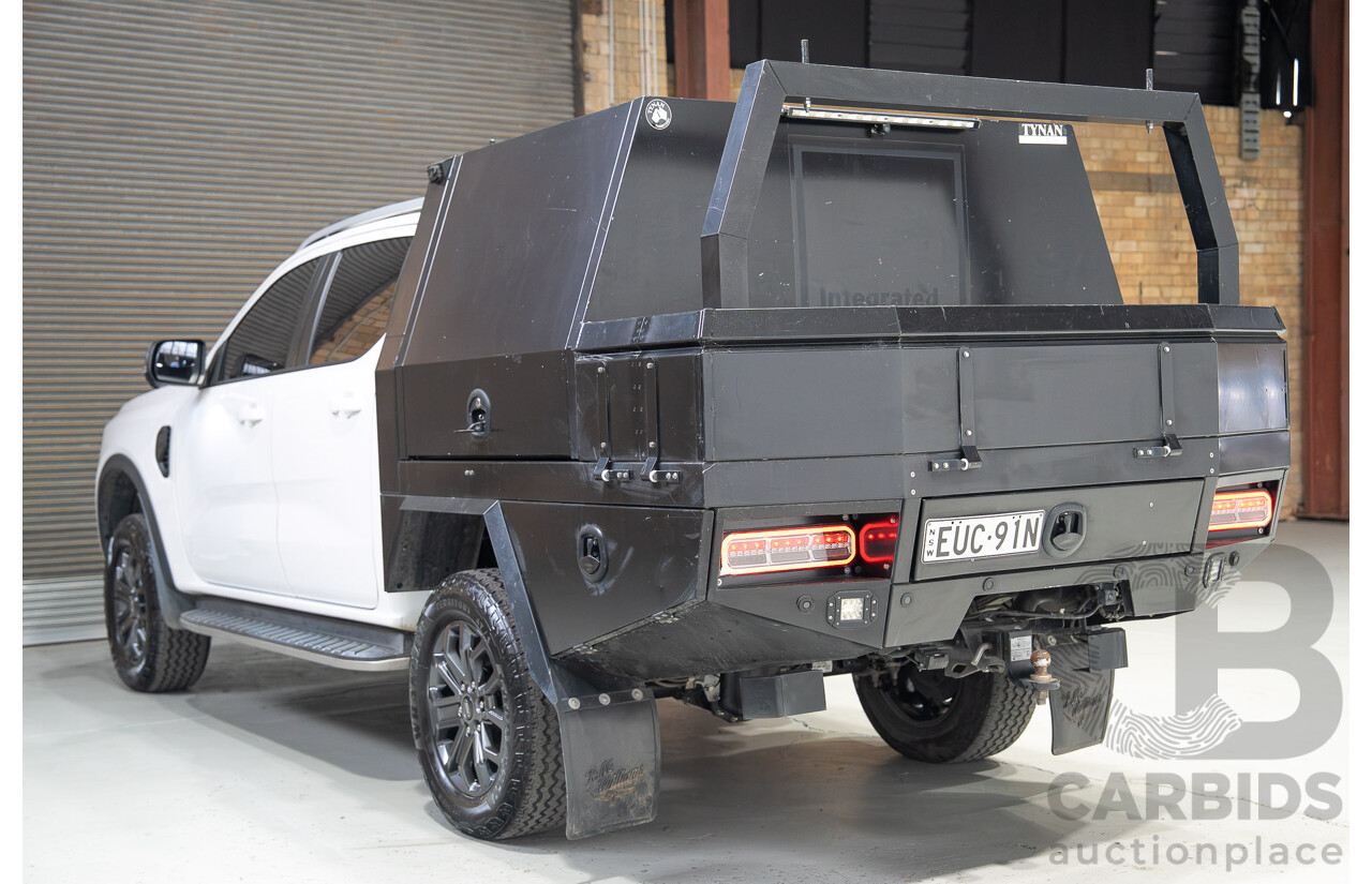 07/2022 Ford Ranger Wildtrak (4x4) PY Next Gen MY22 4d Dual Cab Arctic White Twin Turbo Diesel 2.0L