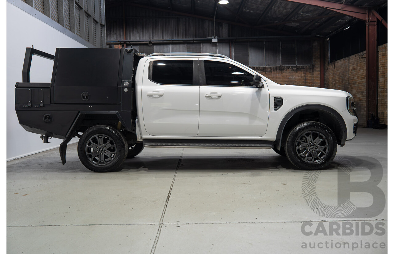 07/2022 Ford Ranger Wildtrak (4x4) PY Next Gen MY22 4d Dual Cab Arctic White Twin Turbo Diesel 2.0L