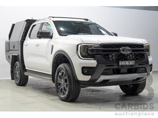 07/2022 Ford Ranger Wildtrak (4x4) PY Next Gen MY22 4d Dual Cab Arctic White Twin Turbo Diesel 2.0L