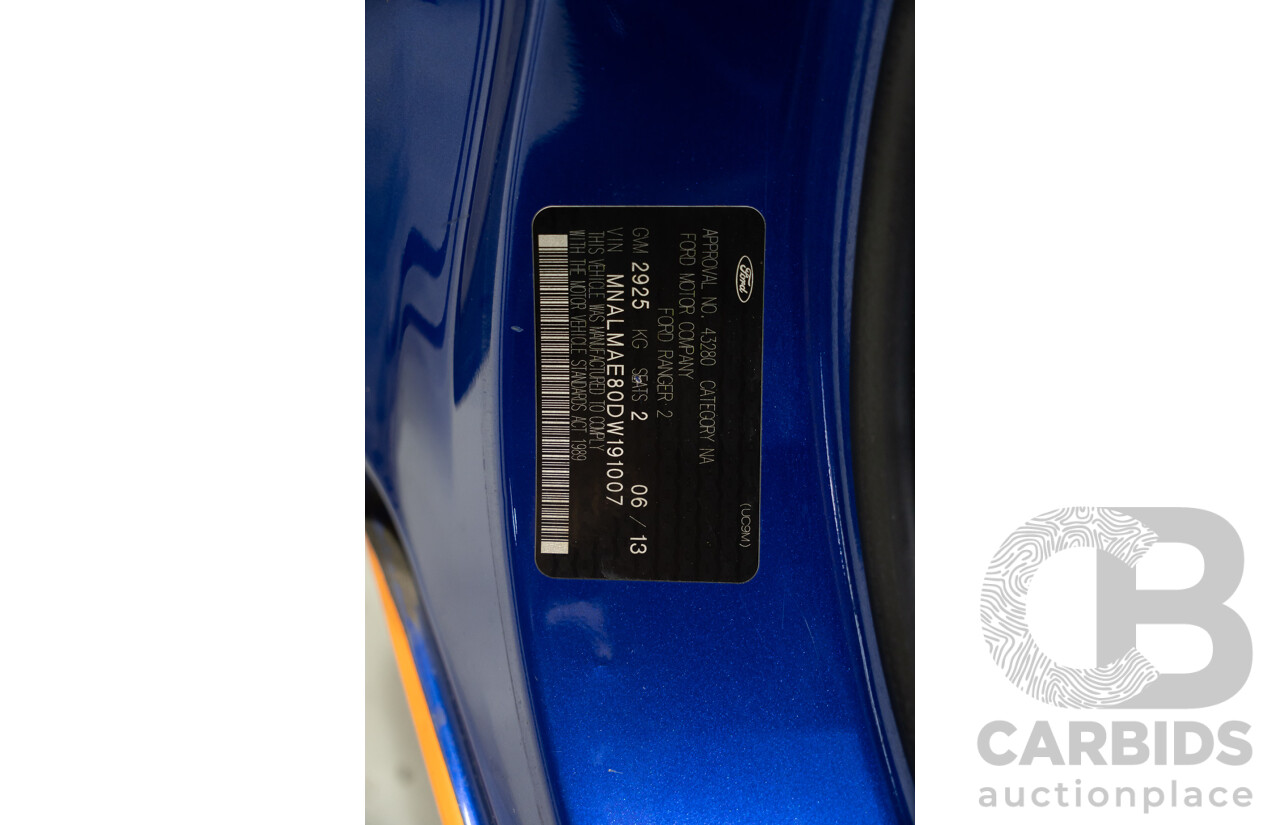 06/2013 Ford Ranger XL 2.2 PX C/Chas Blue 2.2L