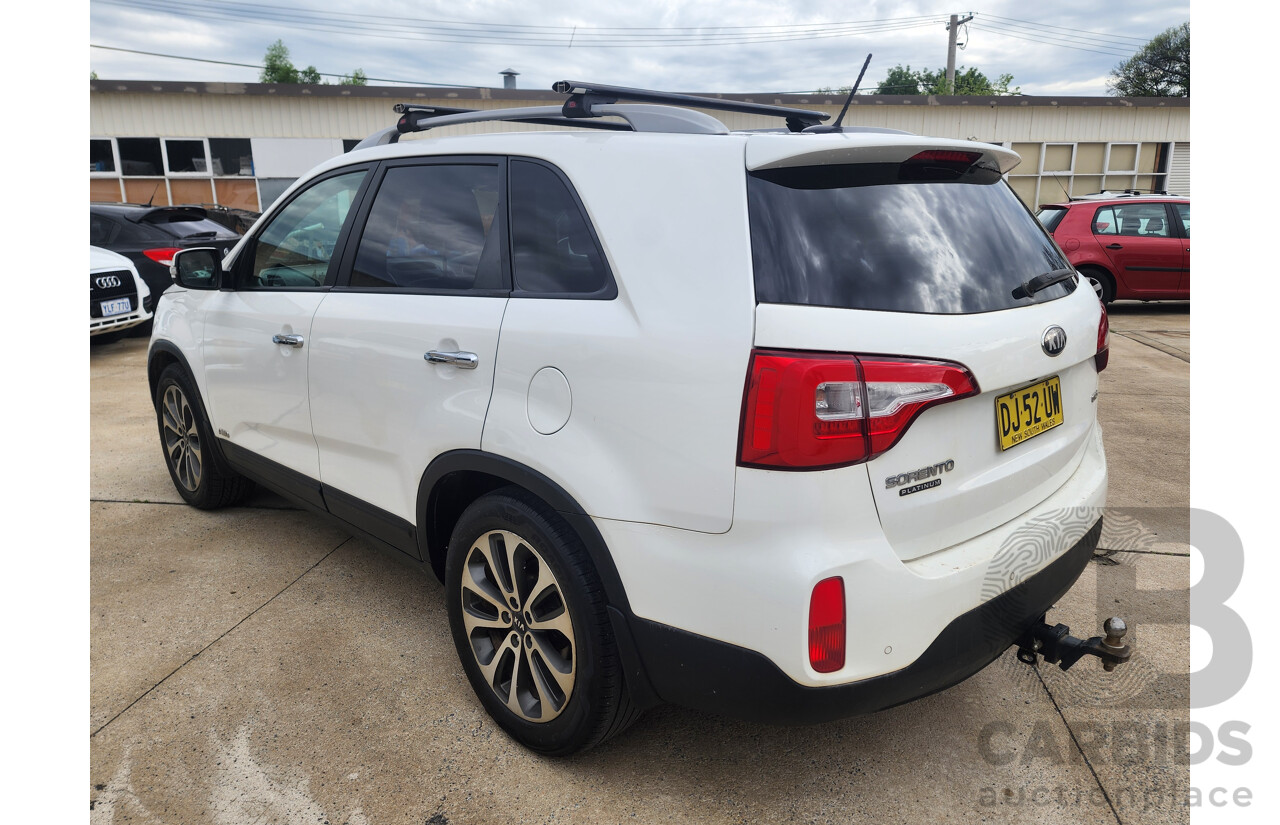 10/2012 Kia Sorento Platinum (4x4) XM MY12 4d Wagon White 2.2L