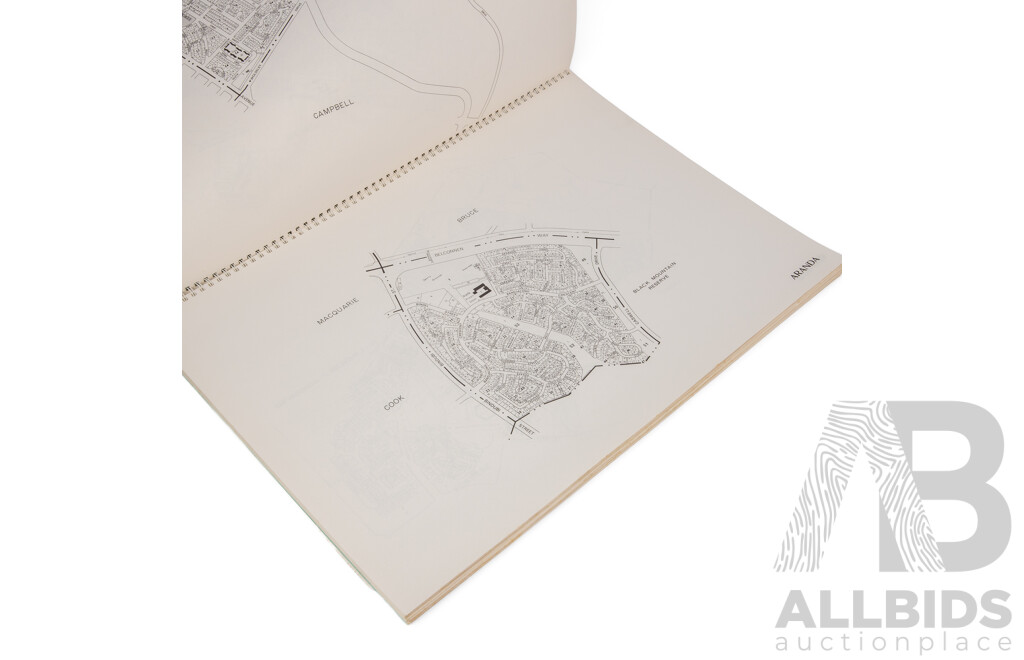 Bound Folio of Maps of Canberra by Suburbs; 1991 Edition