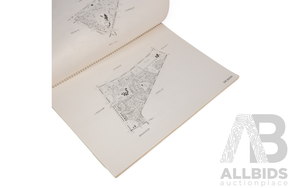 Bound Folio of Maps of Canberra by Suburbs; 1991 Edition