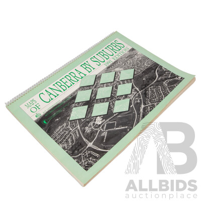 Bound Folio of Maps of Canberra by Suburbs; 1991 Edition