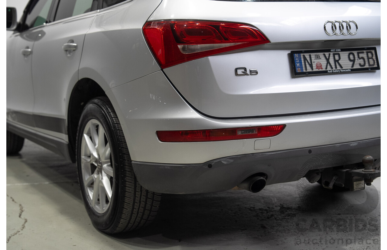 02/2009 Audi Q5 2.0 TDI Quattro (AWD) 8R 4d Wagon Ice Silver Metallic Turbo 2.0L