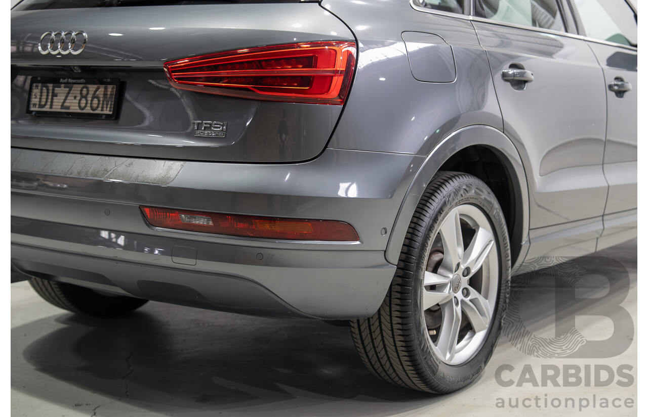 06/2016 Audi Q3 2.0 TFSI Sport Quattro 132kW (AWD) 8U MY16 4d Wagon Monsoon Gray Metallic Turbo 2.0L