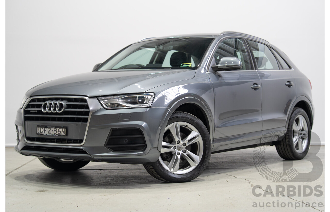 06/2016 Audi Q3 2.0 TFSI Sport Quattro 132kW (AWD) 8U MY16 4d Wagon Monsoon Gray Metallic Turbo 2.0L