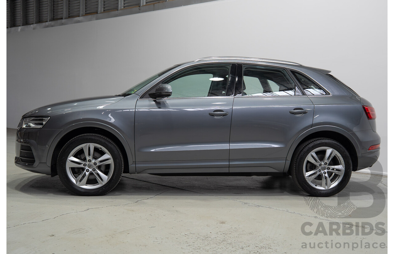 06/2016 Audi Q3 2.0 TFSI Sport Quattro 132kW (AWD) 8U MY16 4d Wagon Monsoon Gray Metallic Turbo 2.0L